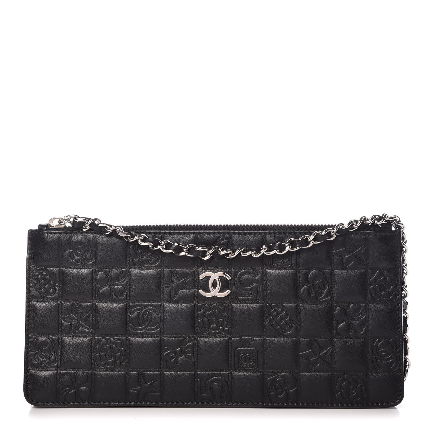 Chanel Lambskin Precious Symbols Pochette Black 1 of 9