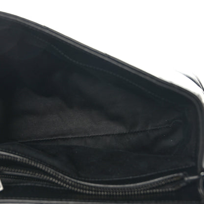 Saint Laurent Calfskin Y Quilted Monogram Monochrome Medium Loulou Chain Satchel Black 5 of 9