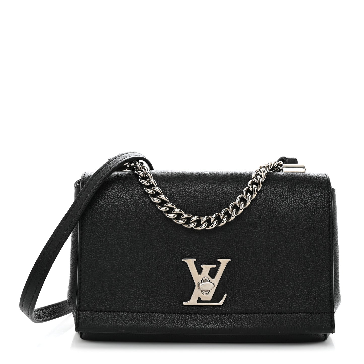 Calfskin Lockme II Chain Bag BB Black