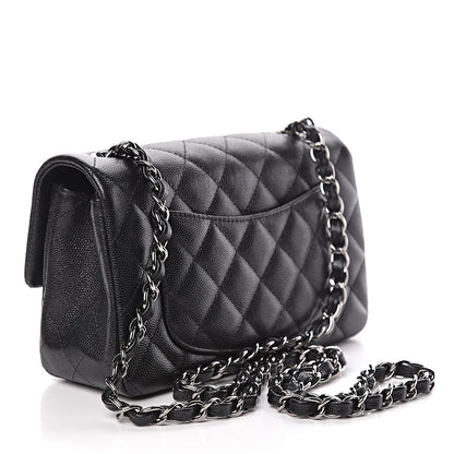 Chanel Iridescent Caviar Quilted Mini Rectangular Flap Black 3 of 11