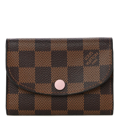 Louis Vuitton Damier Ebene Rosalie Coin Purse Rose Ballerine 1 of 10
