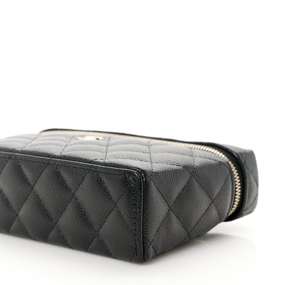Chanel Caviar Quilted Top Handle Slim Vanity With Chain Black 10 of 11