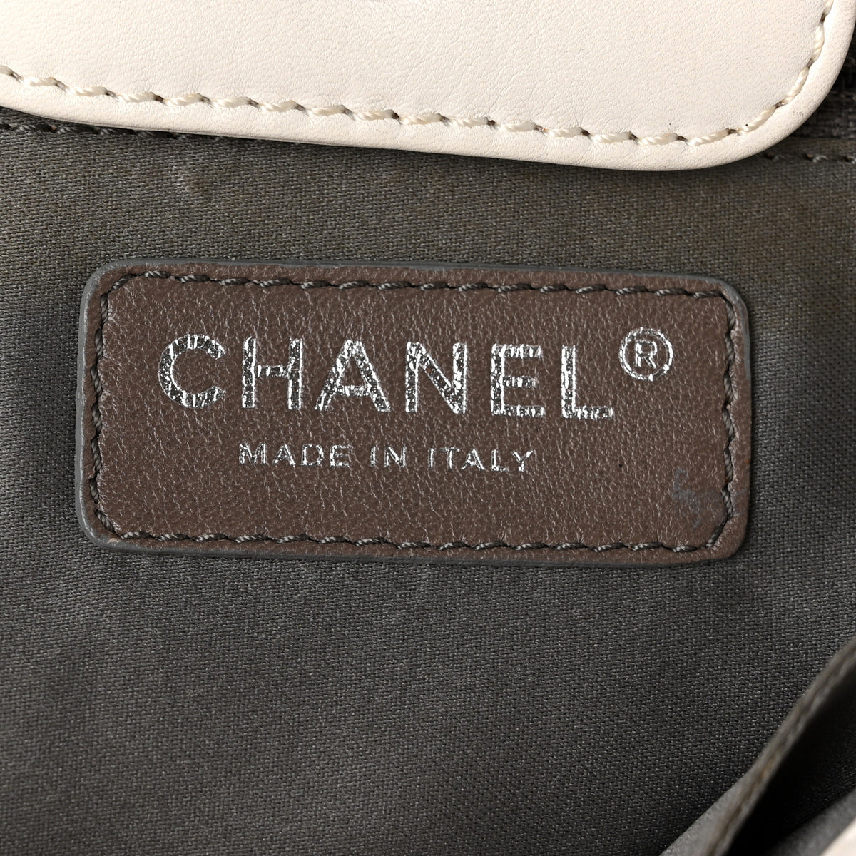 Chanel Calfskin Modern Chain Rhodoid Flap White 6 of 11