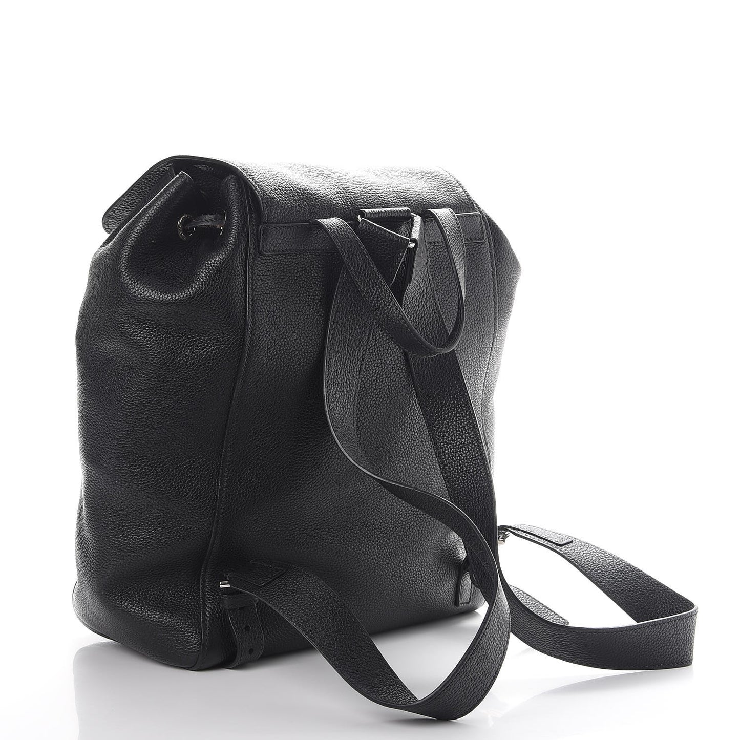 Calfskin Cinch Backpack Black