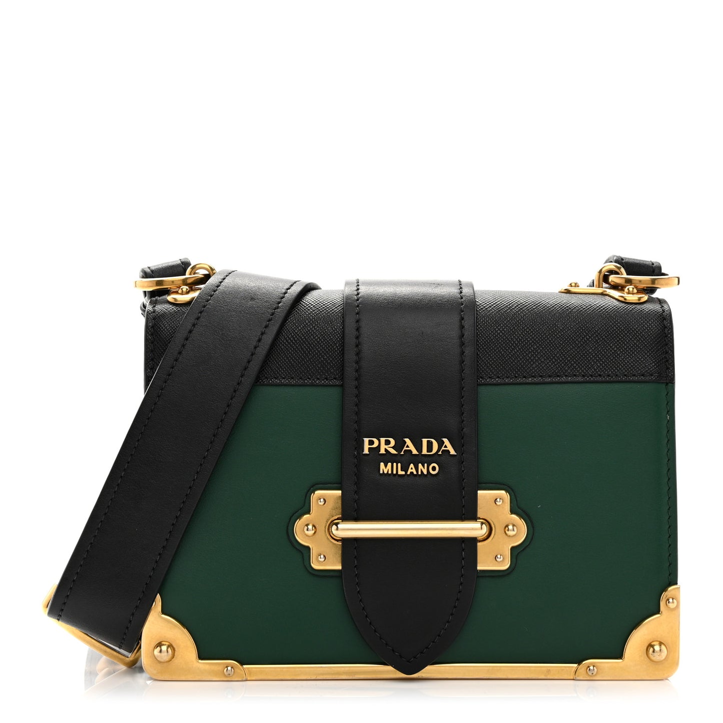 City Calf Saffiano Cahier Bag Biliardo Black