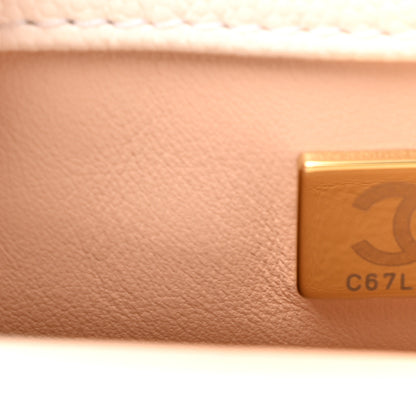 Chanel Caviar Quilted Extra Mini Coco Handle Flap White 7 of 12