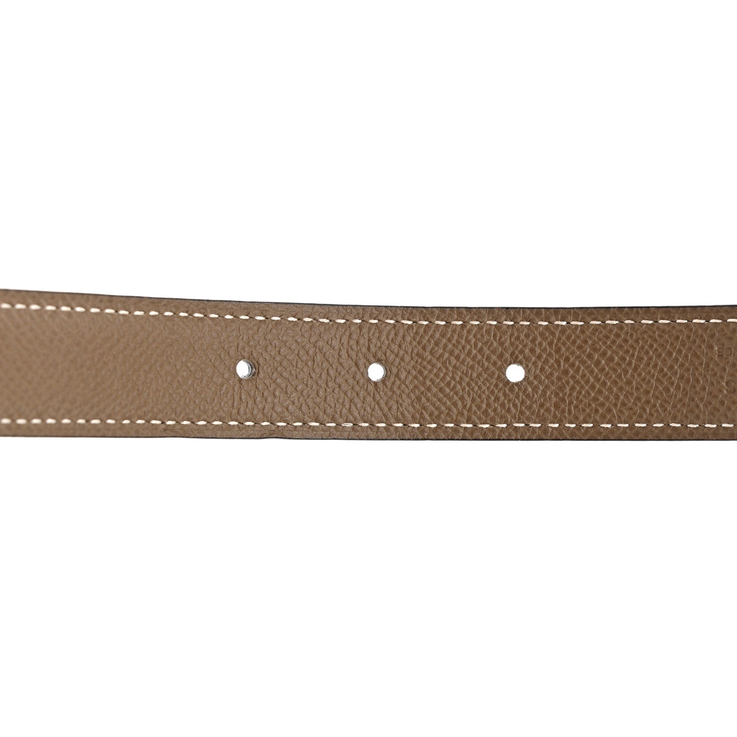 Hermes Swift Epsom 24mm Mini Constance H Belt 85/34 Black Etoupe 4 of 9