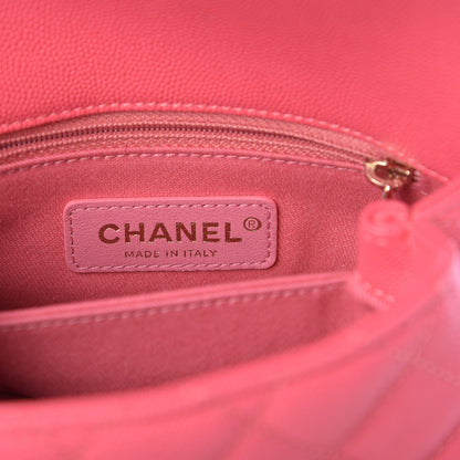 Chanel Caviar Quilted Extra Mini Coco Handle Flap Pink 6 of 11