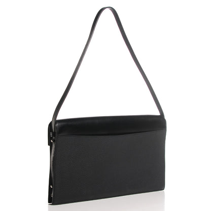 Hermes Box Calf Taurillon Clemence Faco Clutch Black 3 of 14
