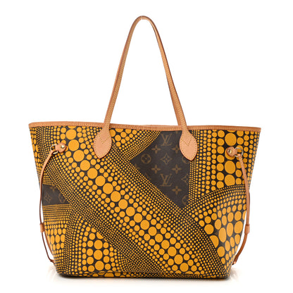 Louis Vuitton Monogram Kusama Waves Neverfull MM Yellow 1 of 11