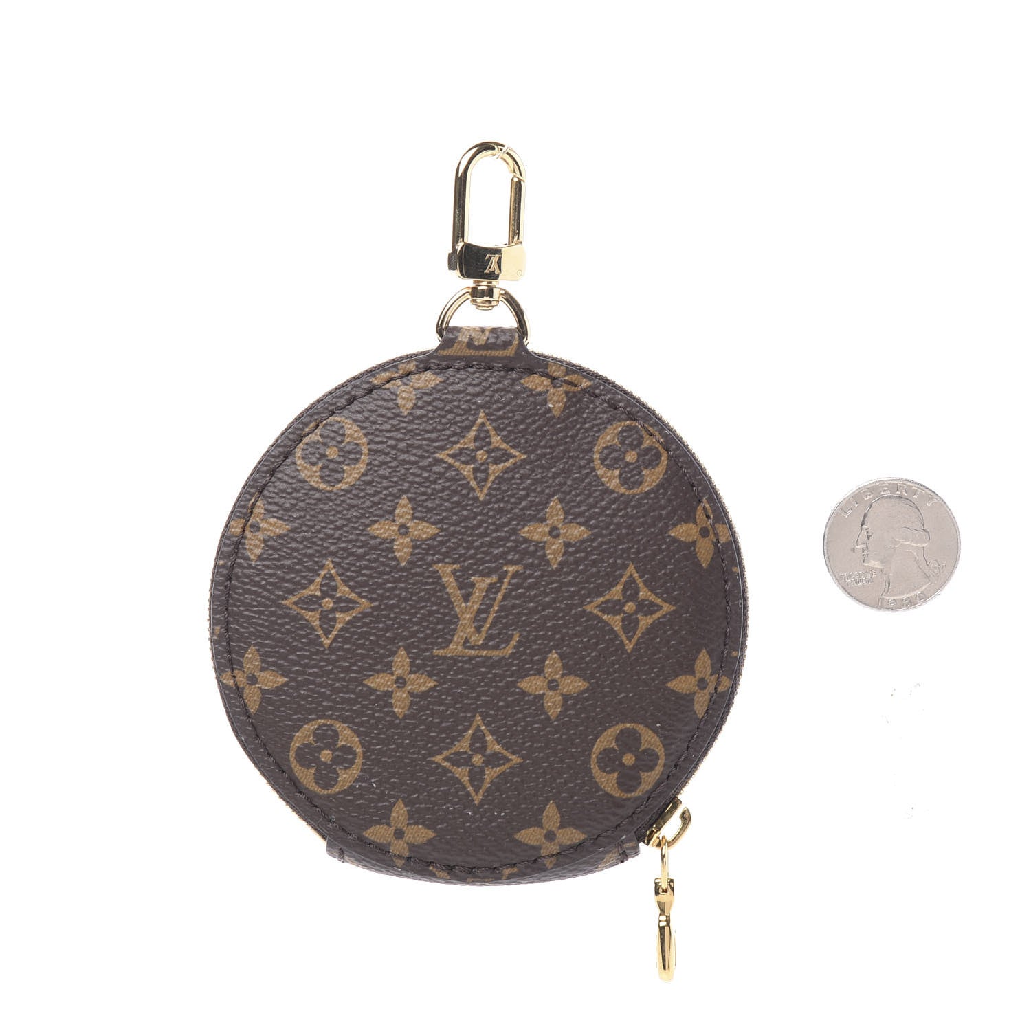 Louis Vuitton Monogram Multi Pochette Accessories Round Coin Purse 2 of 4