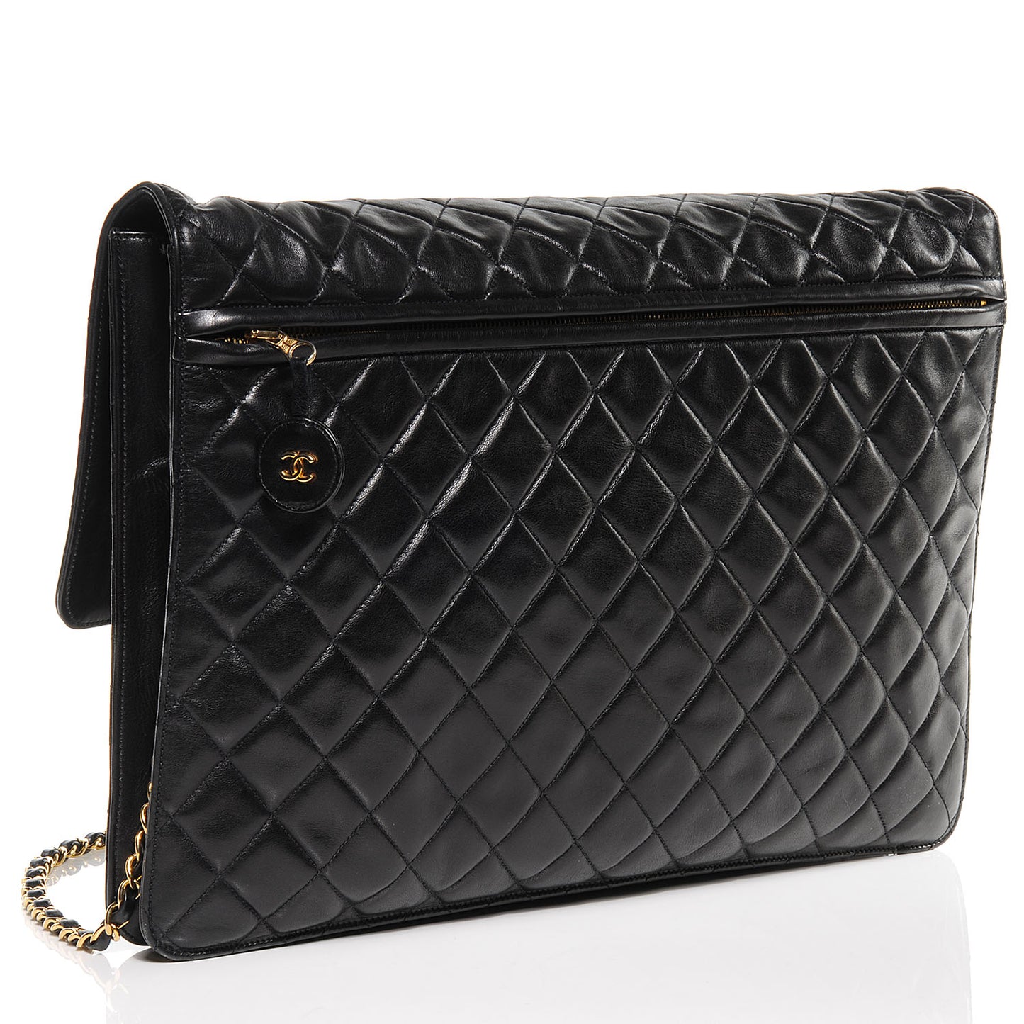 Lambskin Portfolio Flap Black