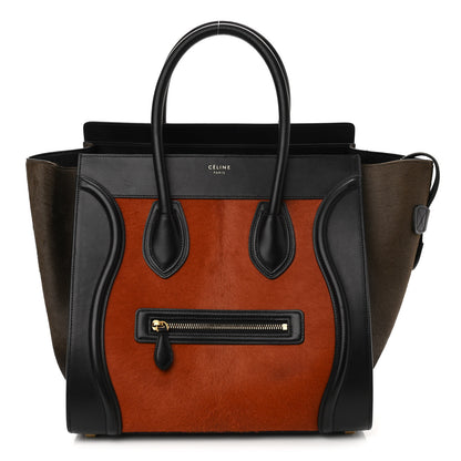 Celine Pony Hair Mini Luggage Brick 1 of 10