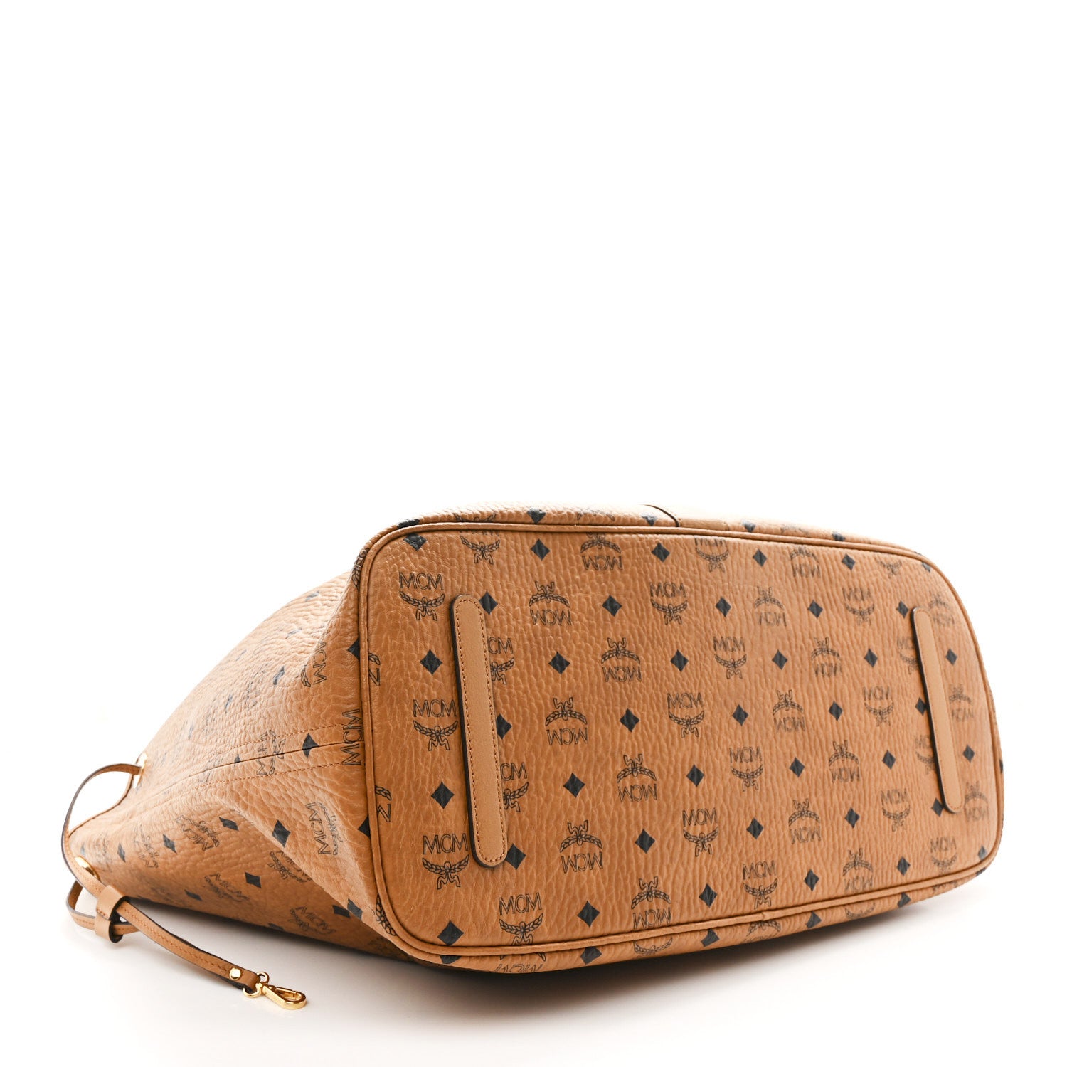 MCM Visetos Large Liz Reversible Shopper Tote Cognac 6 of 15