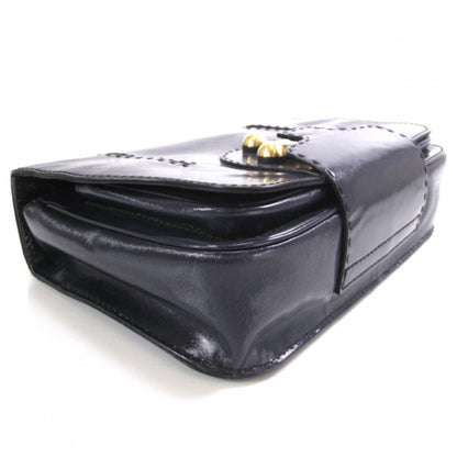 Fendi Textured Calfskin F3 Secret Code Satchel Blue 6 of 12