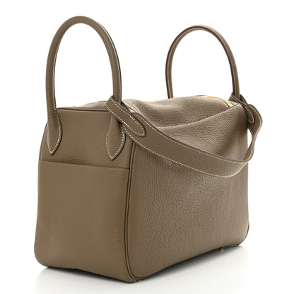 Hermes Taurillon Clemence Lindy 30 Etoupe 3 of 10