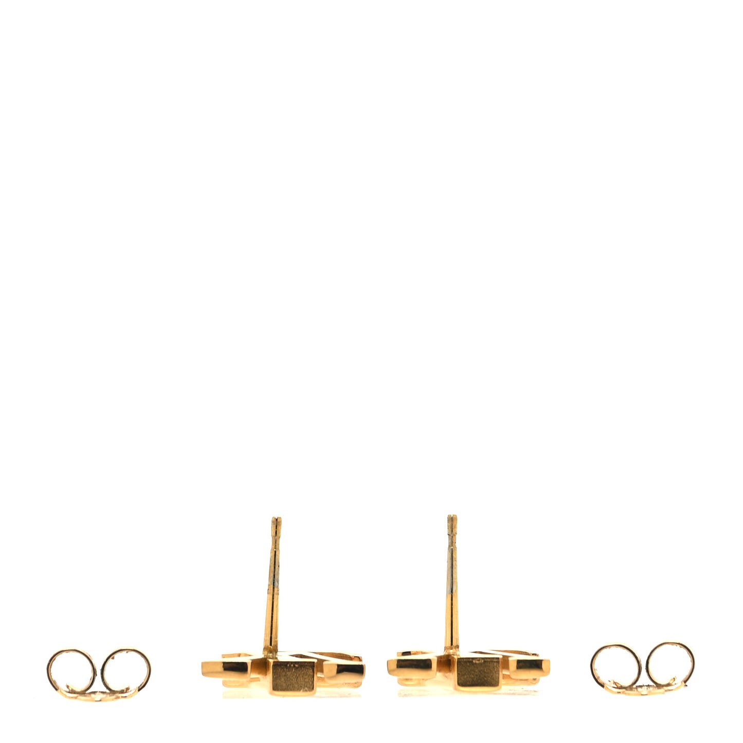 Metal LV Iconic Earrings Gold