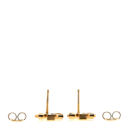 Louis Vuitton Metal LV Iconic Earrings Gold 3 of 6