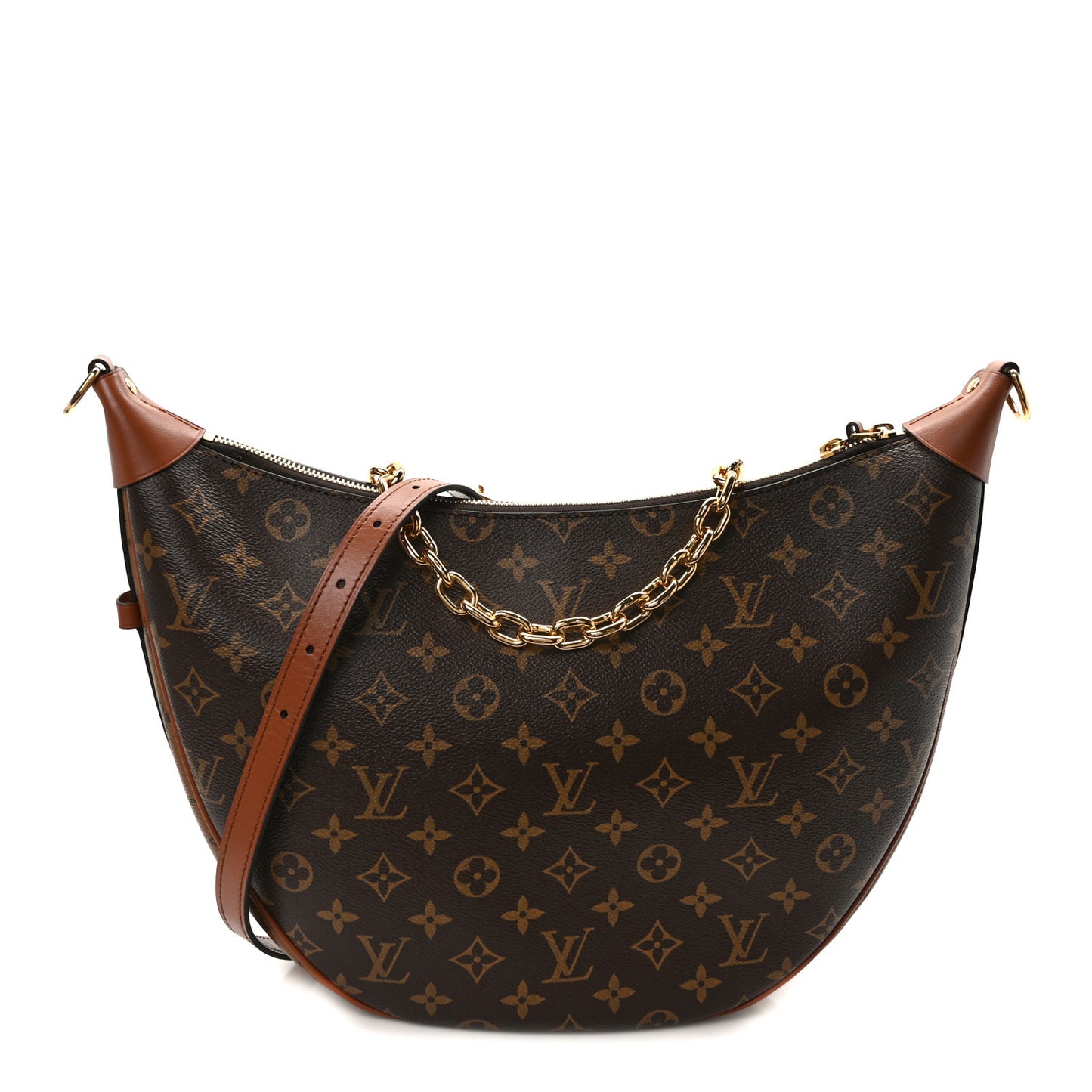 Reverse Monogram Loop Hobo