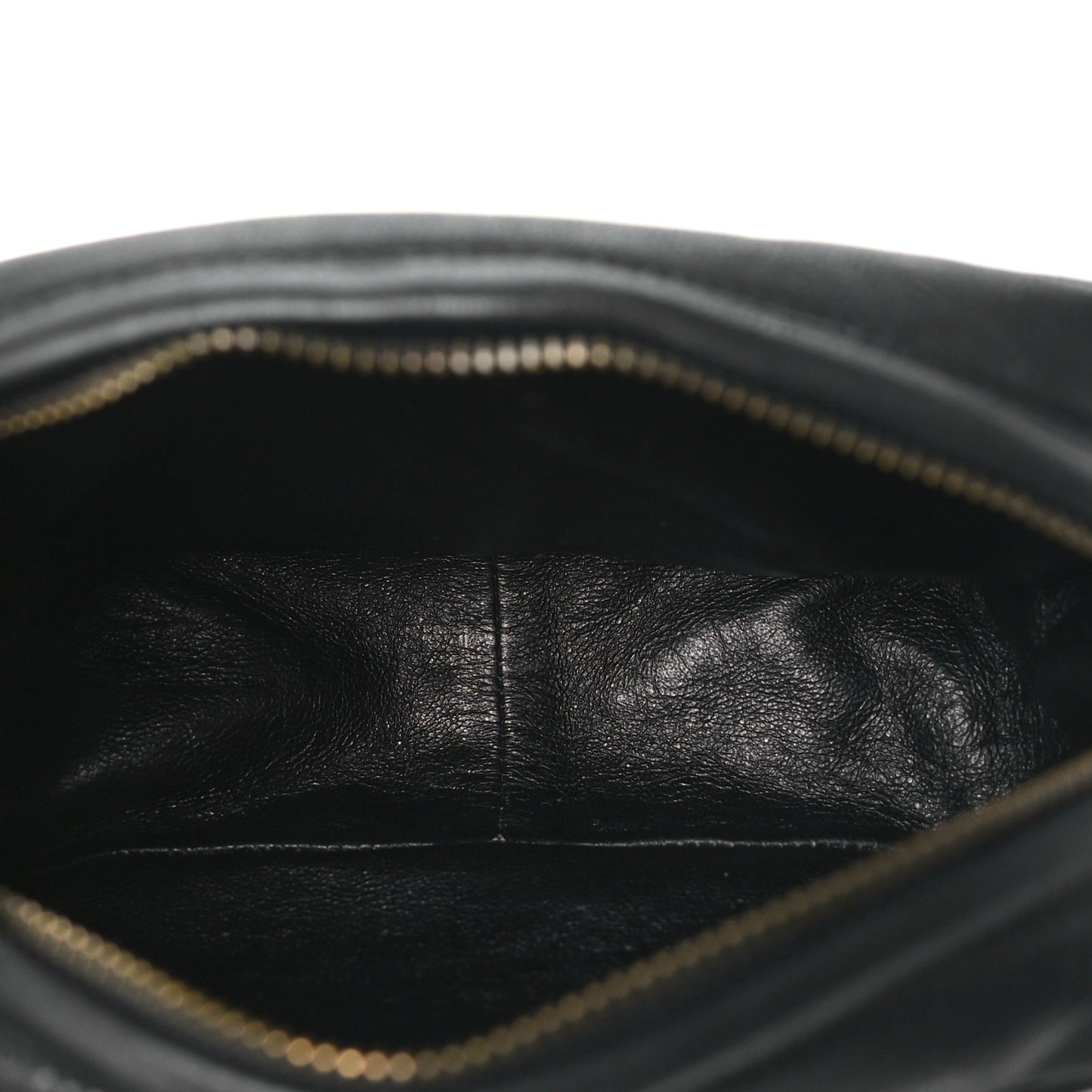 Lambskin Quilted CC Tassel Camera Case Black