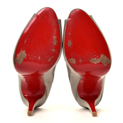 Christian Louboutin Satin Peep Toe Angelique Pumps 42 6 of 8