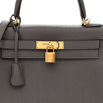 Hermes Togo Kelly Retourne 28 Etain 8 of 11