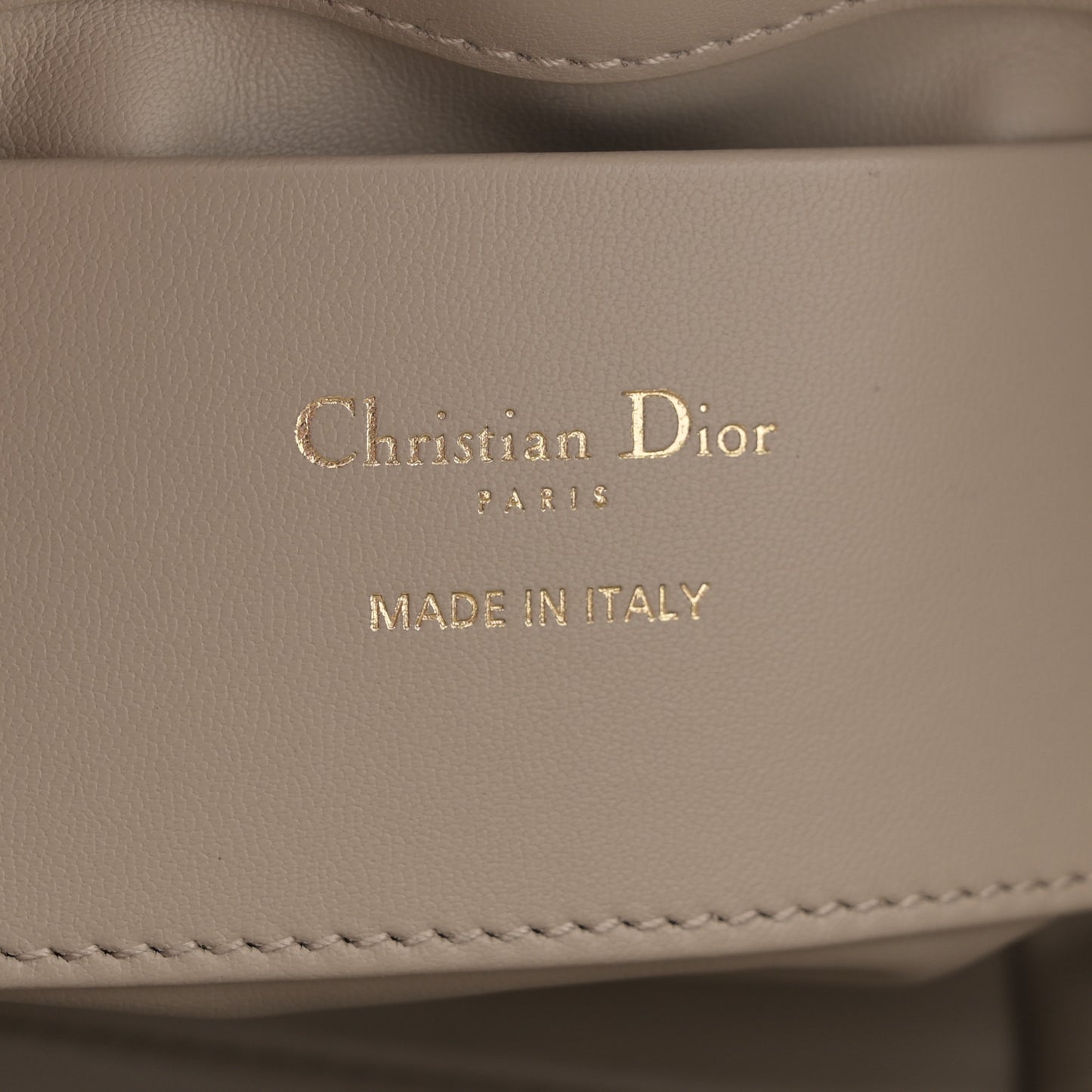 Calfskin Macrocannage Nano Toujours Vertical Tote Powder Beige