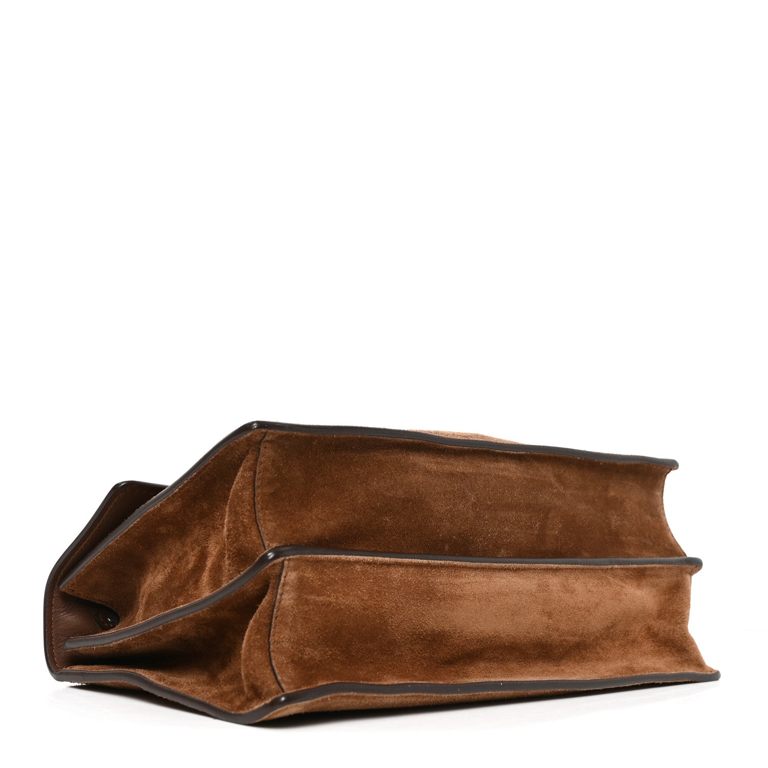 Prada Camoscio Medium Soft Sound Shoulder Bag Cacao 4 of 9