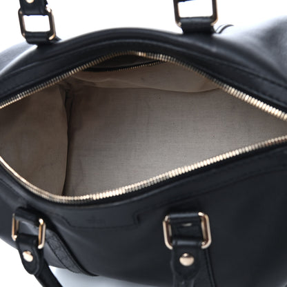 Gucci Calfskin Microguccissima Trim Medium Boston Black 5 of 9