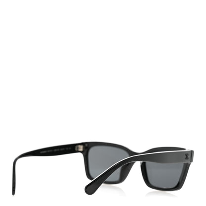 Chanel Acetate Polarized Square Sunglasses 5417-A Black 4 of 8