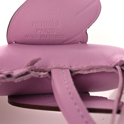 Hermes Milo Lambskin Grigri Rodeo Pegase Horse Bag Charm PM Mauve Sylvestre 3 of 5