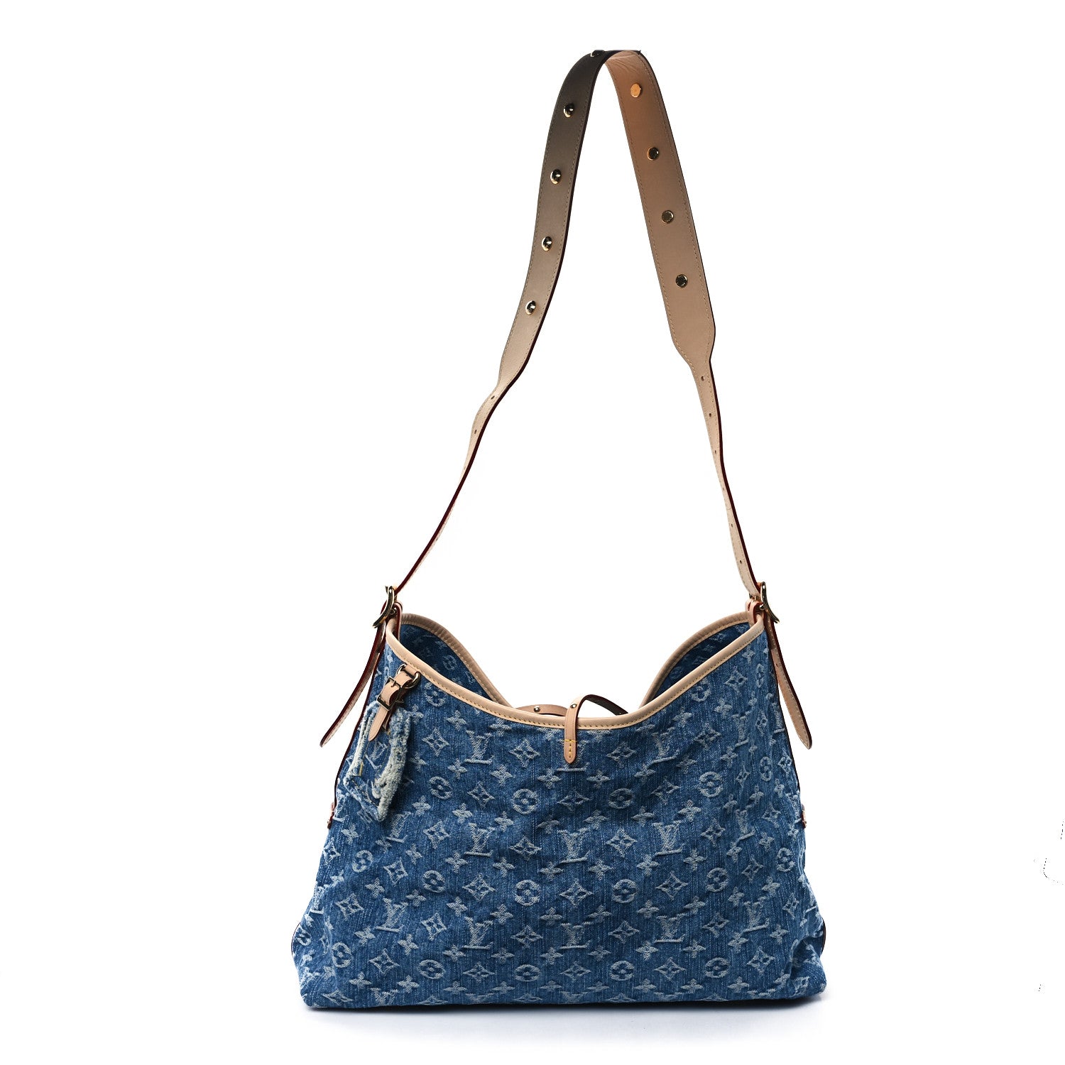 Louis Vuitton Monogram Denim CarryAll MM Blue 1 of 10