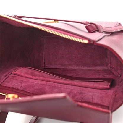 Celine Grained Calfskin Micro Belt Bag Plum 8 of 10