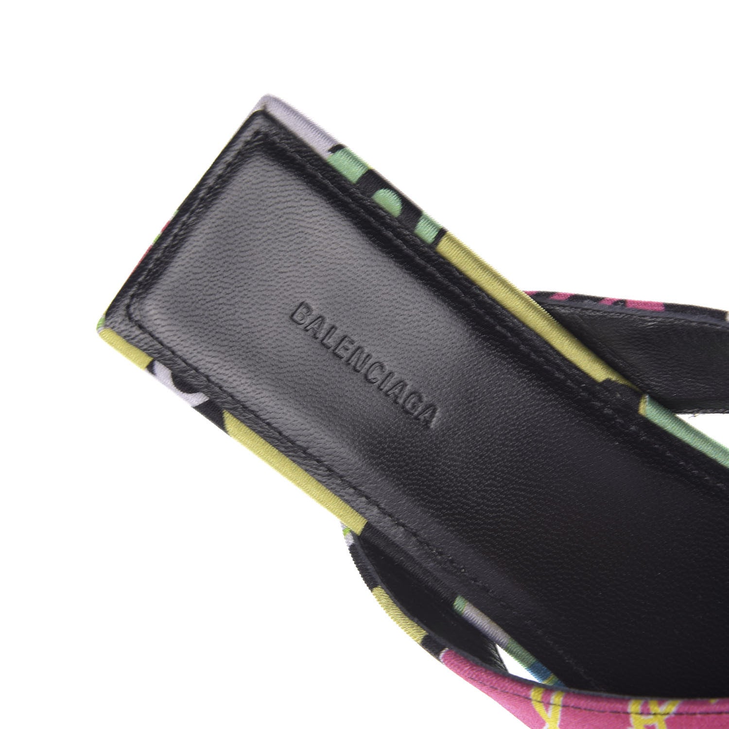 Balenciaga Spandex Double Square Flat 60mm Sandals 37 Multicolor 8 of 10