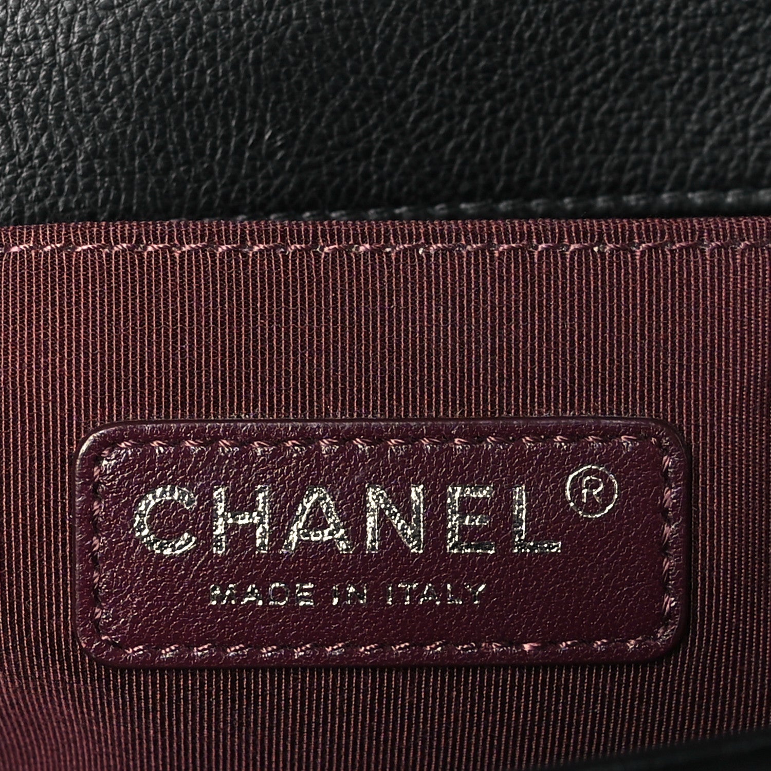 Chanel Calfskin Double Stitch Medium Boy Flap Black 6 of 9