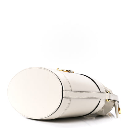 Gucci Azalea Sakai Calfskin Horsebit 1955 Drawstring Bucket Bag Mystic White 10 of 12