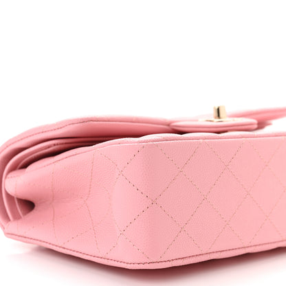Chanel Caviar Quilted Small Double Flap Pink 9 of 11