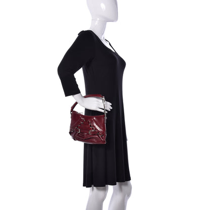 Christian Dior Calfskin Ballet Bag Dark Red 2 of 8