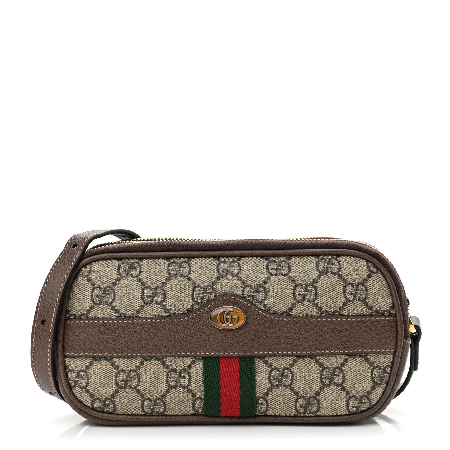 GG Supreme Monogram Web Mini Ophidia GG Bag Brown