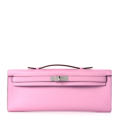 Hermes Swift Kelly Cut Clutch Pochette Mauve Sylvestre 1 of 11