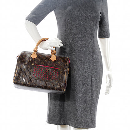 Louis Vuitton Monogram Perforated Speedy 30 Fuchsia 2 of 8