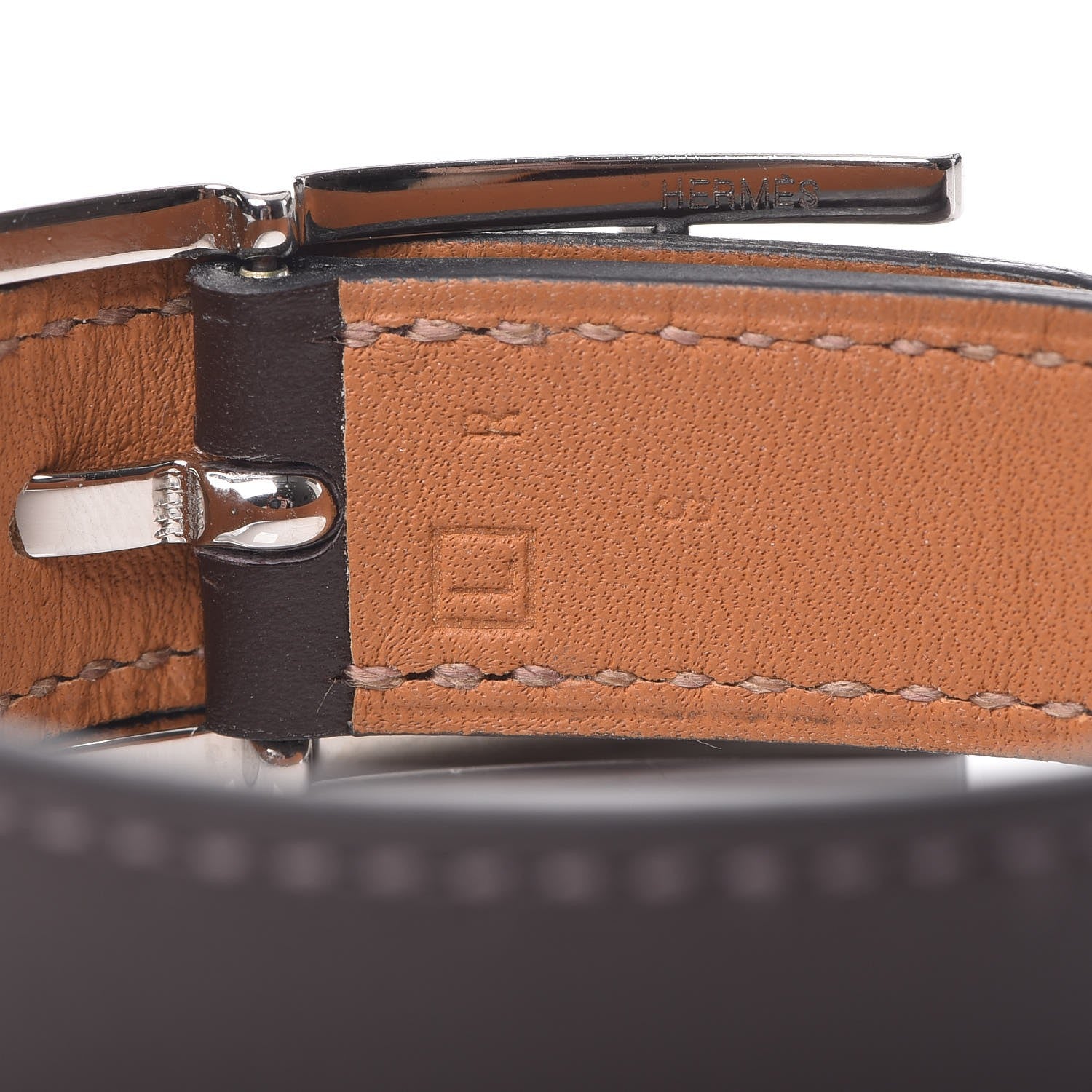 Hermes Chamonix Hapi Simple Tour Bracelet S Chocolate 5 of 8