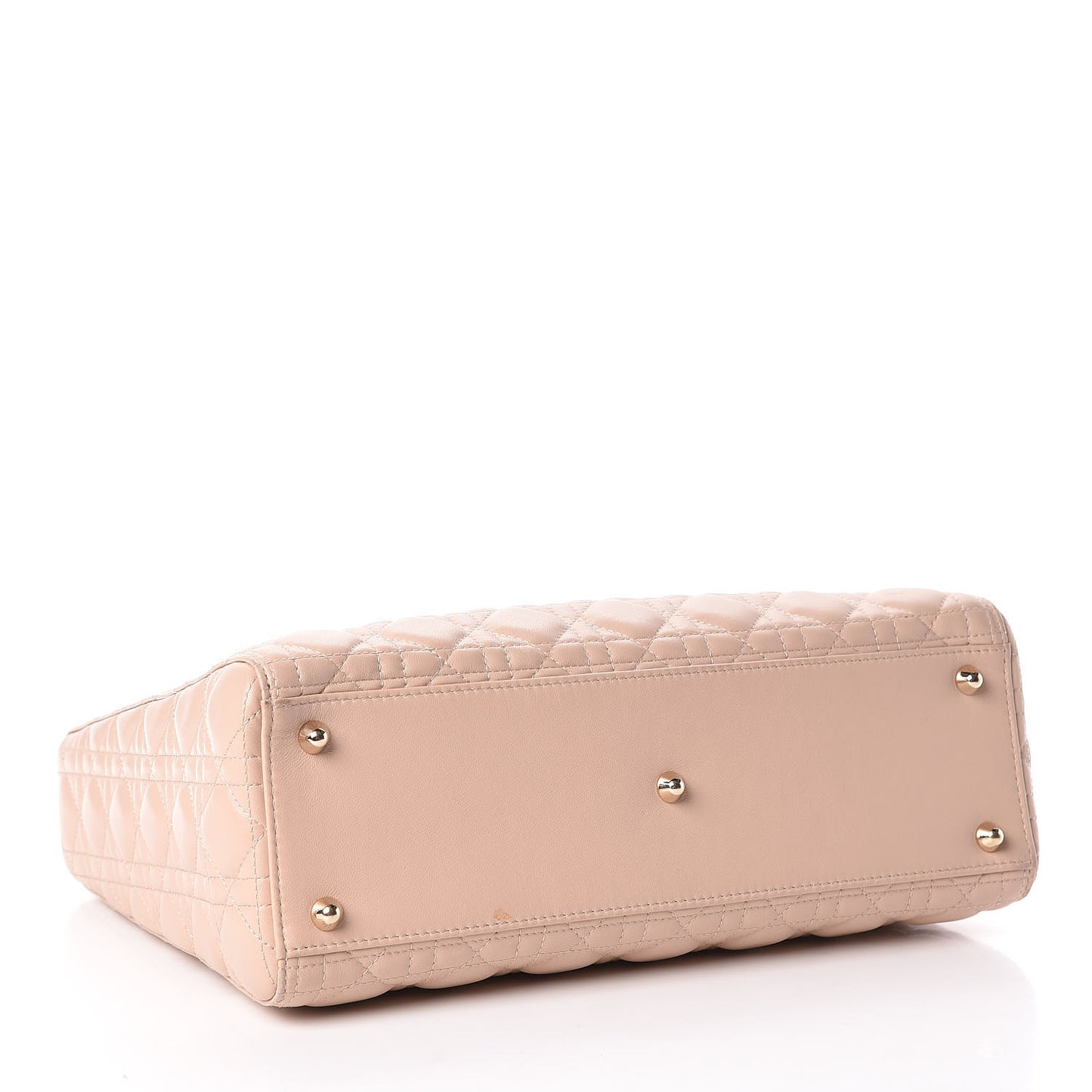 Lambskin Cannage Large Lady Dior Beige