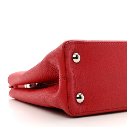 Louis Vuitton Taurillon Capucines BB Rubis 9 of 10