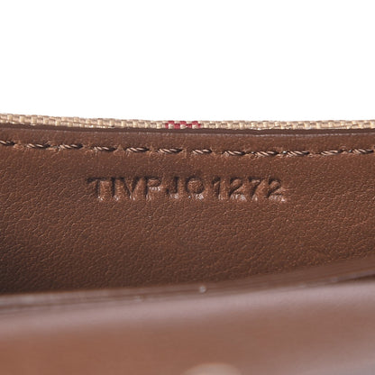 Burberry Calfskin Horseferry Check Chesam Card Case Tan 7 of 9