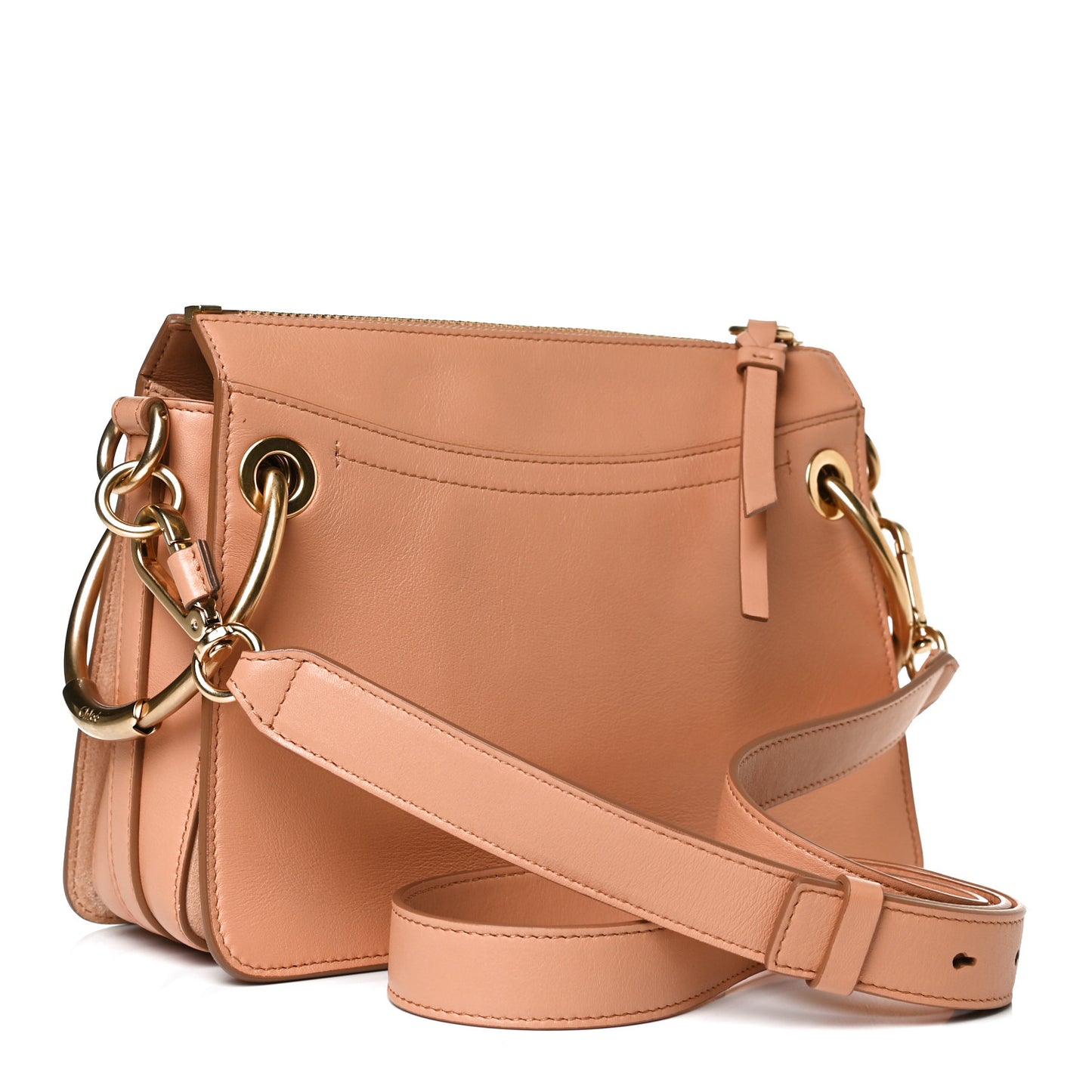 Calfskin Suede Small Roy Bag Blushy Pink