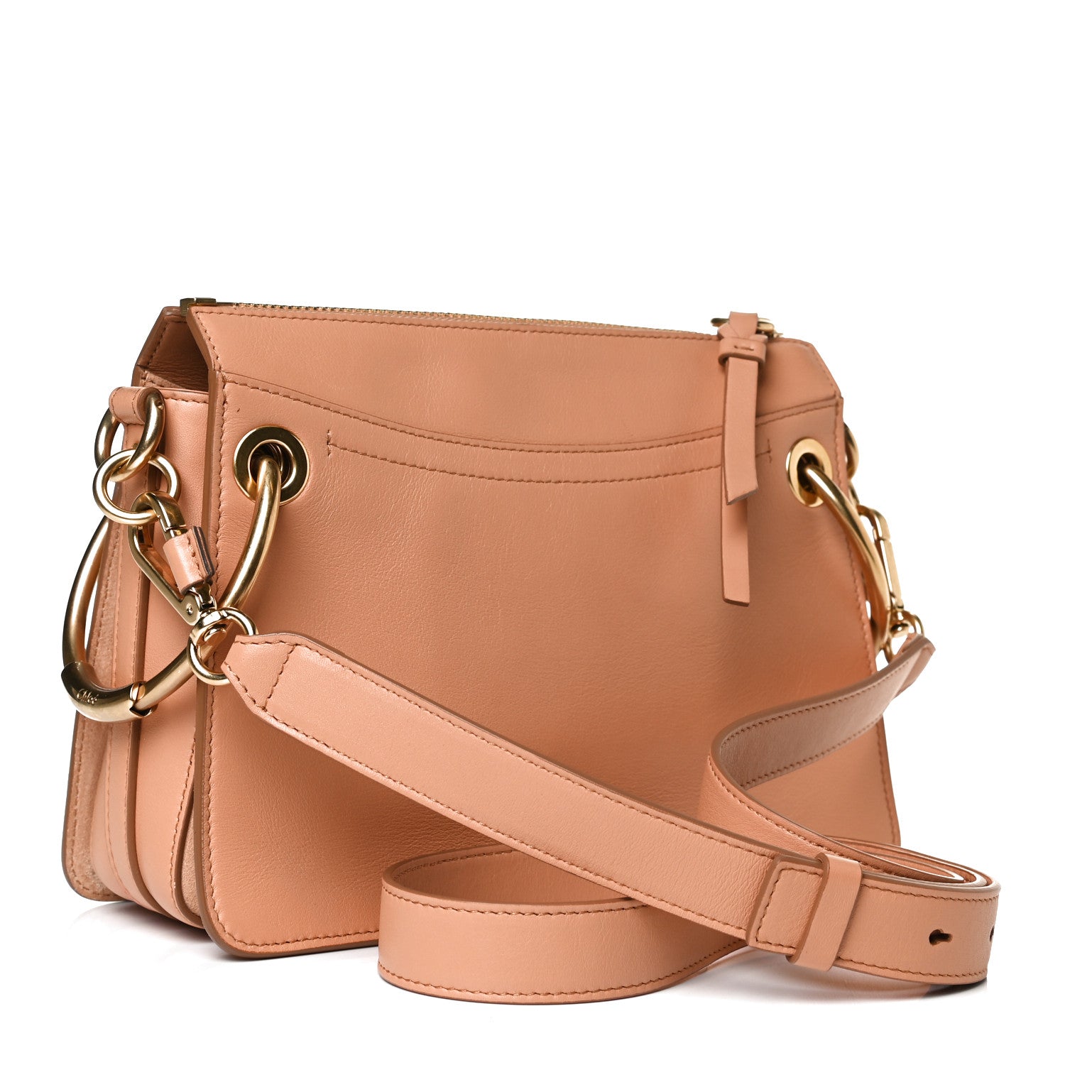Chloe Calfskin Suede Small Roy Bag Blushy Pink 3 of 15