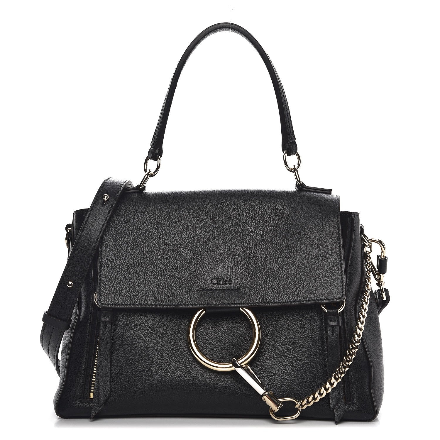 Chloe Calfskin Small Faye Day Shoulder Bag Black 1 of 9