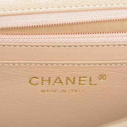 Chanel Caviar Quilted Jumbo Single Flap Beige Clair 6 of 7
