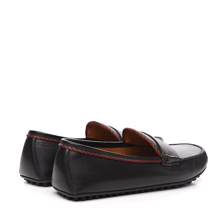 Gucci Nappa Mens Bee Driver Loafers 9.5 Black 4 of 10